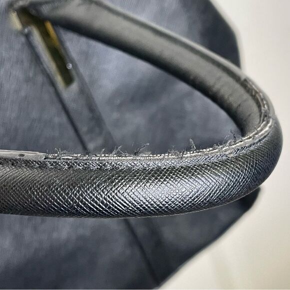 Kenneth Cole Reaction Triple Entry Harriet Handbag Purse Black w/ Gold Hardware - Picture 5 of 14